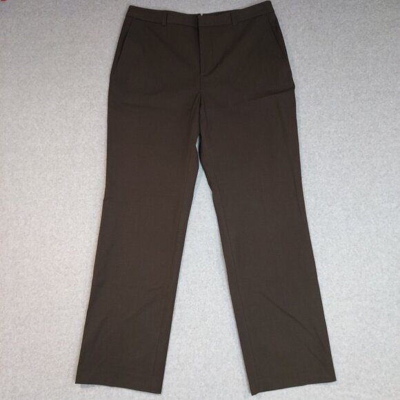 Banana Republic 12R NEW Cotton Twill Academia Classic Stretch Pant Career Olive - Picture 2 of 11